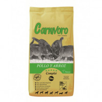 Carnívoro completo - Frango e arroz - 15 Kg