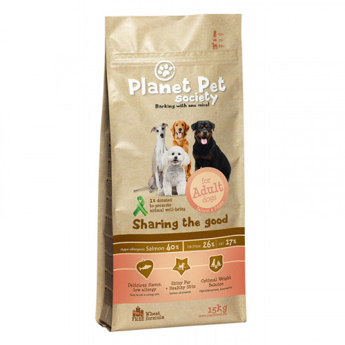 Planet Pet cão adulto - salmão - 15 Kg